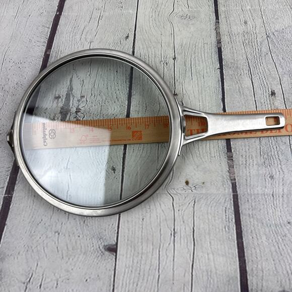 CALPHALON Premier Space Saving Flat Glass Lid For 8" Fry Pan Skillet - Picture 5 of 6